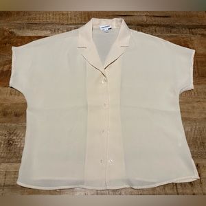 Frank and Oak Ivory Camp Shirt Small